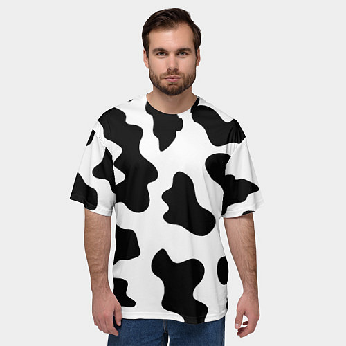 Мужская футболка оверсайз Му-му / 3D-принт – фото 3