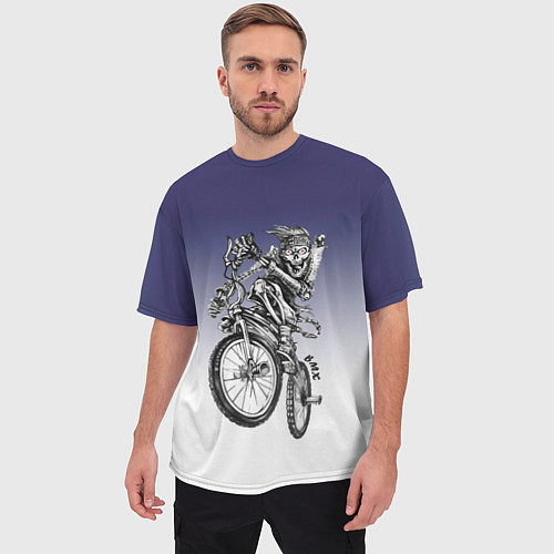 Мужская футболка оверсайз BMX / 3D-принт – фото 3