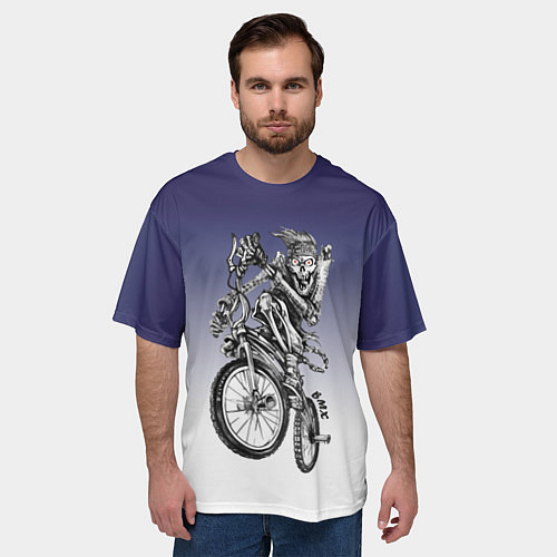 Мужская футболка оверсайз BMX / 3D-принт – фото 3