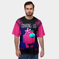 Футболка оверсайз мужская AMONG US, цвет: 3D-принт — фото 2