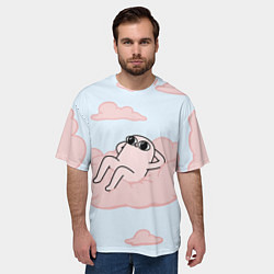 Футболка оверсайз мужская Мем, цвет: 3D-принт — фото 2