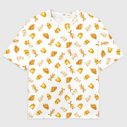 Футболка оверсайз мужская Baked Goods Kowalski Pattern, цвет: 3D-принт