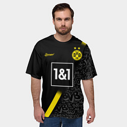 Футболка оверсайз мужская BORUSSIA выездная сезон 2021, цвет: 3D-принт — фото 2