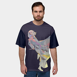 Футболка оверсайз мужская Маньяк акудама, цвет: 3D-принт — фото 2