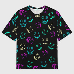 Футболка оверсайз мужская Marshmello Маски, цвет: 3D-принт