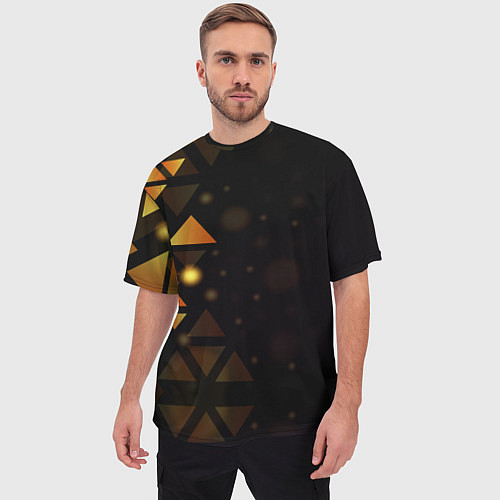 Мужская футболка оверсайз Geometry / 3D-принт – фото 3