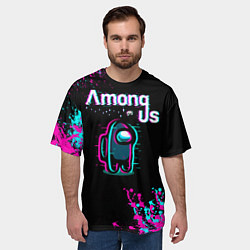 Футболка оверсайз мужская Among Us, цвет: 3D-принт — фото 2