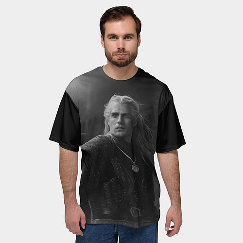 Мужская футболка оверсайз Ведьмак 2 / 3D-принт – фото 3
