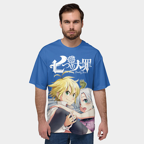 Мужская футболка оверсайз 7 смертных грехов / 3D-принт – фото 3
