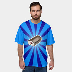 Футболка оверсайз мужская Глазированный сырок, цвет: 3D-принт — фото 2