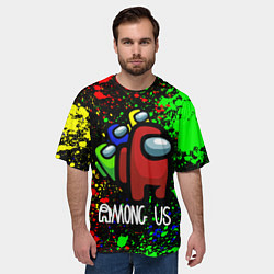 Футболка оверсайз мужская AMONG US, цвет: 3D-принт — фото 2