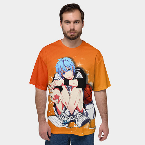 Мужская футболка оверсайз Баскетбол Куроко / 3D-принт – фото 3