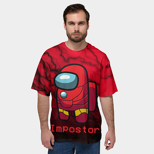 Мужская футболка оверсайз Among Us Game / 3D-принт – фото 3