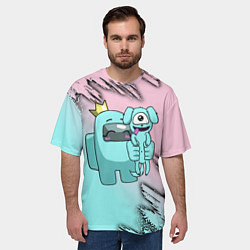 Футболка оверсайз мужская AMONG US, цвет: 3D-принт — фото 2