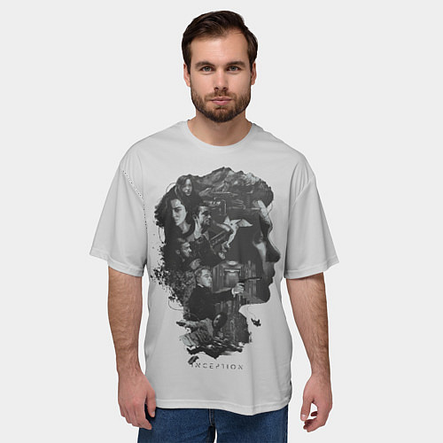 Мужская футболка оверсайз Inception / 3D-принт – фото 3