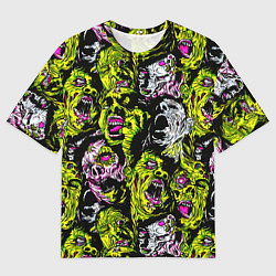 Футболка оверсайз мужская ЗОМБИ, цвет: 3D-принт