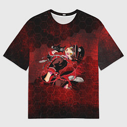 Футболка оверсайз мужская Ханако, цвет: 3D-принт