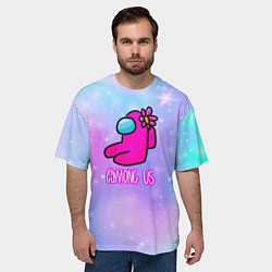 Футболка оверсайз мужская Among Us, цвет: 3D-принт — фото 2