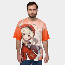 Футболка оверсайз мужская GENSHIN IMPACT, КЛИ, цвет: 3D-принт — фото 2