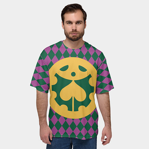 Мужская футболка оверсайз ДжоДжо / 3D-принт – фото 3