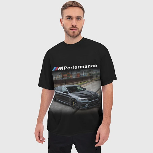 Мужская футболка оверсайз BMW Z / 3D-принт – фото 3