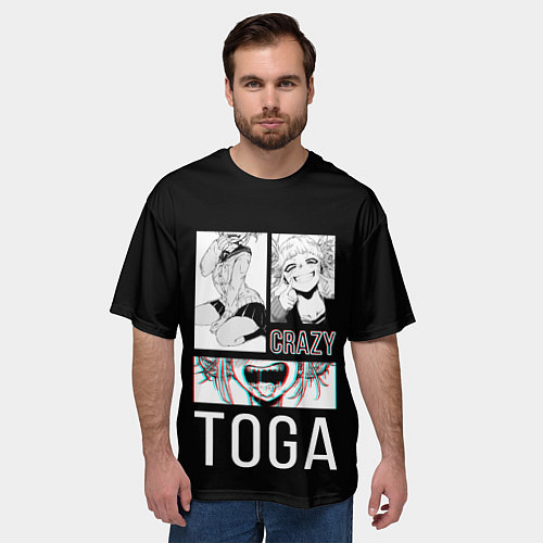 Мужская футболка оверсайз Toga Crazy / 3D-принт – фото 3