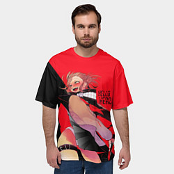 Футболка оверсайз мужская Hello Hero, цвет: 3D-принт — фото 2