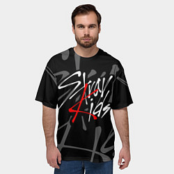 Футболка оверсайз мужская STRAY KIDS, цвет: 3D-принт — фото 2