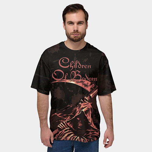 Мужская футболка оверсайз Children of Bodom Reaper / 3D-принт – фото 3