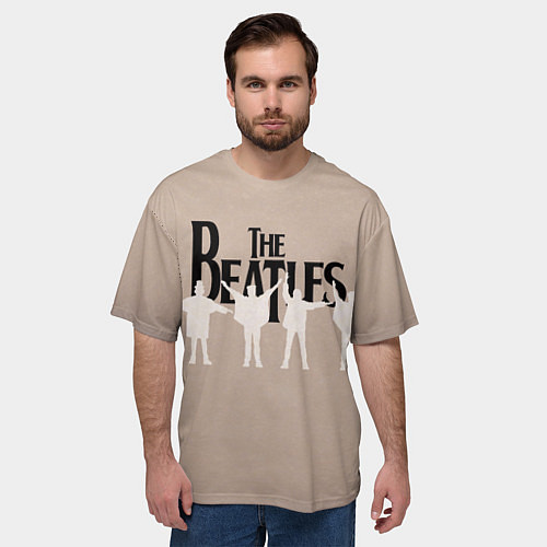 Мужская футболка оверсайз The Beatles / 3D-принт – фото 3