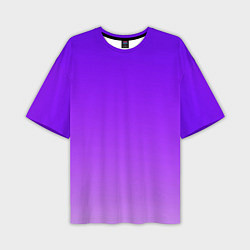 Футболка оверсайз мужская Фиолетовый космос, цвет: 3D-принт