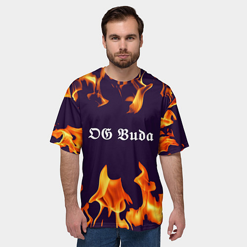 Мужская футболка оверсайз OG Buda / 3D-принт – фото 3