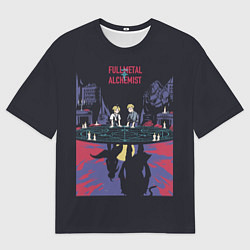 Футболка оверсайз мужская Стальной Алхимик, цвет: 3D-принт