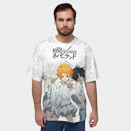 Мужская футболка оверсайз Персонажи Обещанный Неверленд / 3D-принт – фото 3