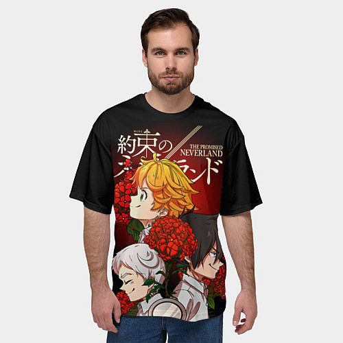 Мужская футболка оверсайз Обещанный Неверленд / 3D-принт – фото 3
