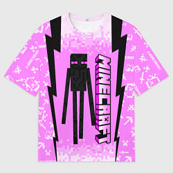 Футболка оверсайз мужская Minecraft, цвет: 3D-принт