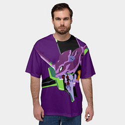 Футболка оверсайз мужская Евангилион, цвет: 3D-принт — фото 2