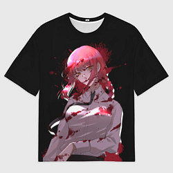 Футболка оверсайз мужская Makima Chainsaw Man, цвет: 3D-принт