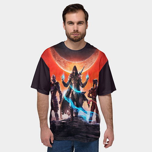 Мужская футболка оверсайз THE ELDER SCROLLS / 3D-принт – фото 3