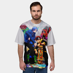 Футболка оверсайз мужская На скейте в бесконечность, цвет: 3D-принт — фото 2