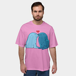 Футболка оверсайз мужская Любовь, цвет: 3D-принт — фото 2