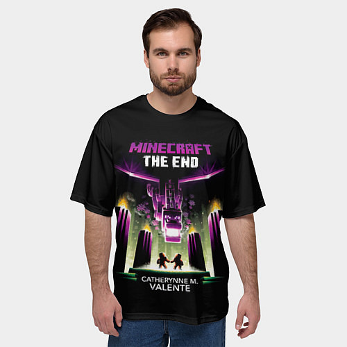 Мужская футболка оверсайз Minecraft THE END / 3D-принт – фото 3