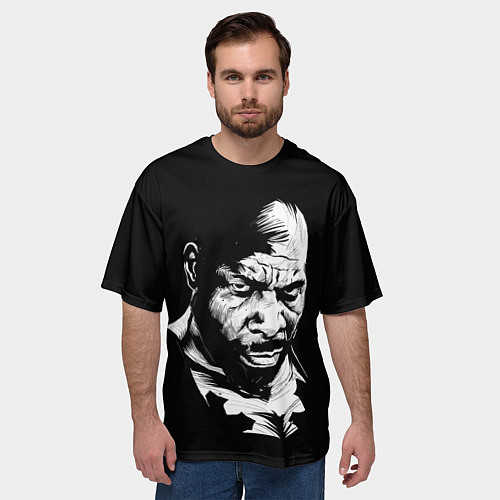 Мужская футболка оверсайз Сити Флетчер / 3D-принт – фото 3