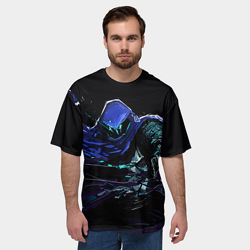 Мужская футболка оверсайз Omen / 3D-принт – фото 3