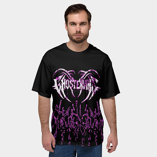 Мужская футболка оверсайз GHOSTEMANE / 3D-принт – фото 3