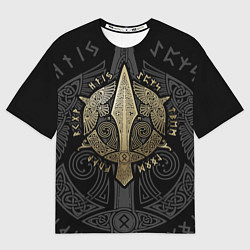 Футболка оверсайз мужская Кельтские ястребы, цвет: 3D-принт