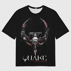 Футболка оверсайз мужская Quake Champions, цвет: 3D-принт