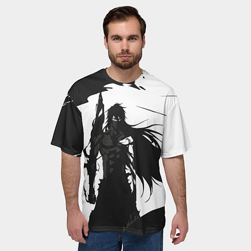 Мужская футболка оверсайз Bleach Блич / 3D-принт – фото 3