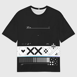 Мужская футболка оверсайз Desert Eagle: Printstream Black