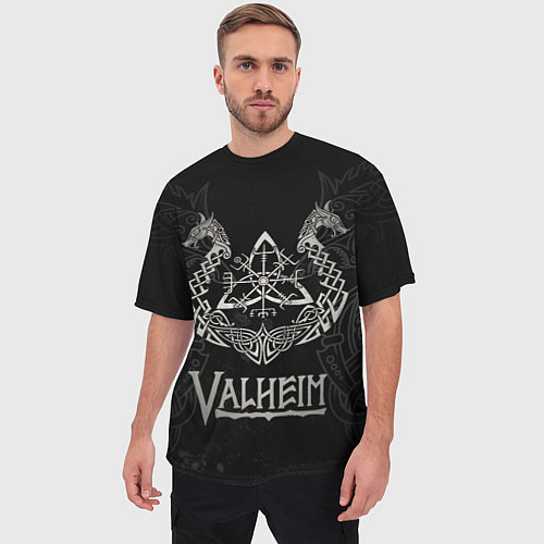 Мужская футболка оверсайз Valheim / 3D-принт – фото 3